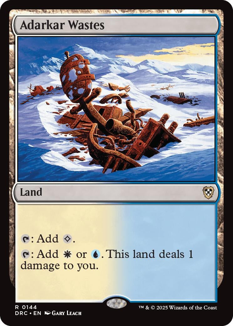 Image for Adarkar Wastes (Commander: Aetherdrift) (144) - Magic: The Gathering