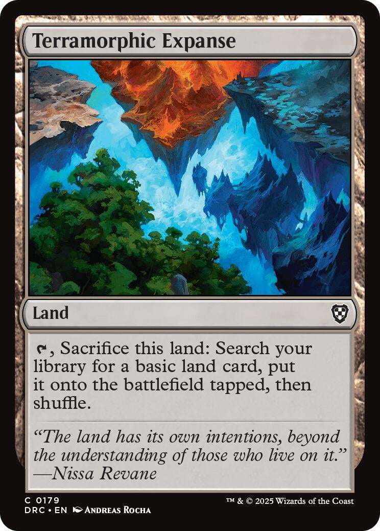 Image for Terramorphic Expanse (Commander: Aetherdrift) (179) - Magic: The Gathering