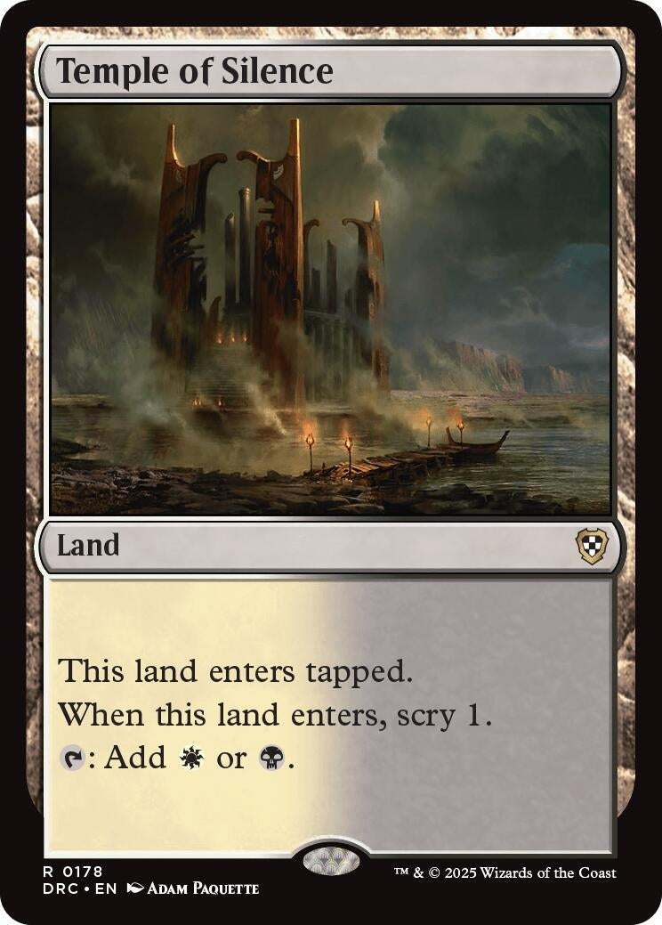 Image for Temple of Silence (Commander: Aetherdrift) (178) - Magic: The Gathering