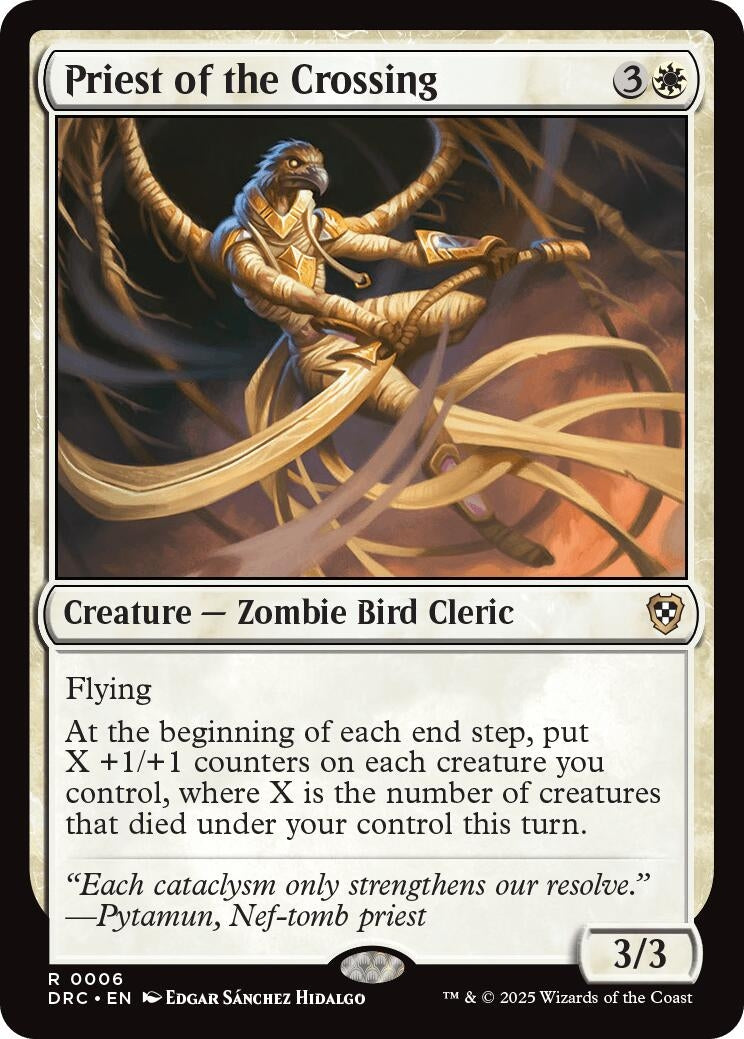 Image for Priest of the Crossing (Commander: Aetherdrift) (6) - Magic: The Gathering