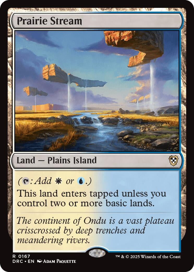 Image for Prairie Stream (Commander: Aetherdrift) (167) - Magic: The Gathering