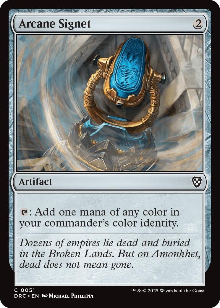 Image for Arcane Signet (0051) (Commander: Aetherdrift) (51) - Magic: The Gathering