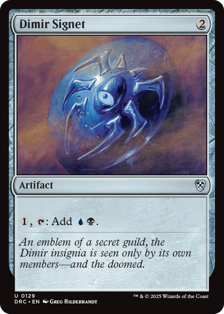 Image for Dimir Signet (Commander: Aetherdrift) (129) - Magic: The Gathering