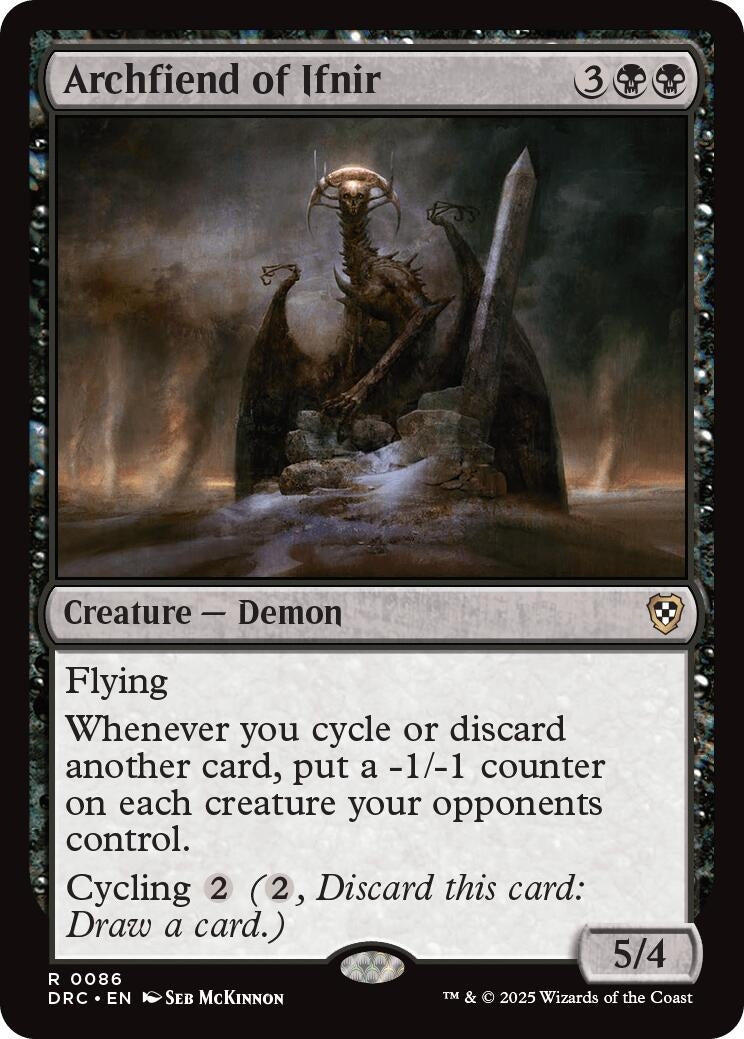 Image for Archfiend of Ifnir (Commander: Aetherdrift) (86) - Magic: The Gathering