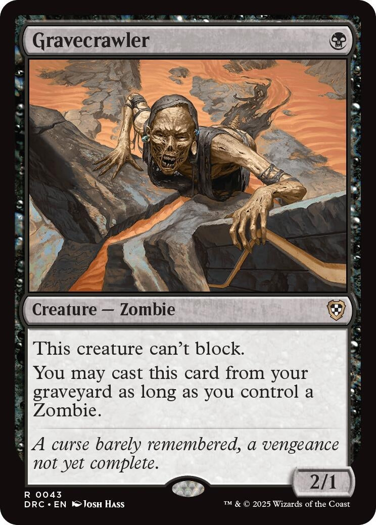 Image for Gravecrawler (Commander: Aetherdrift) (43) - Magic: The Gathering