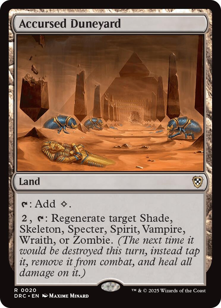 Image for Accursed Duneyard (Commander: Aetherdrift) (20) - Magic: The Gathering