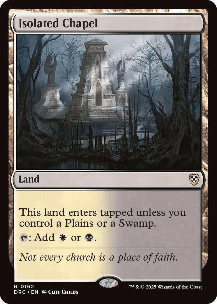 Image for Isolated Chapel (Commander: Aetherdrift) (162) - Magic: The Gathering