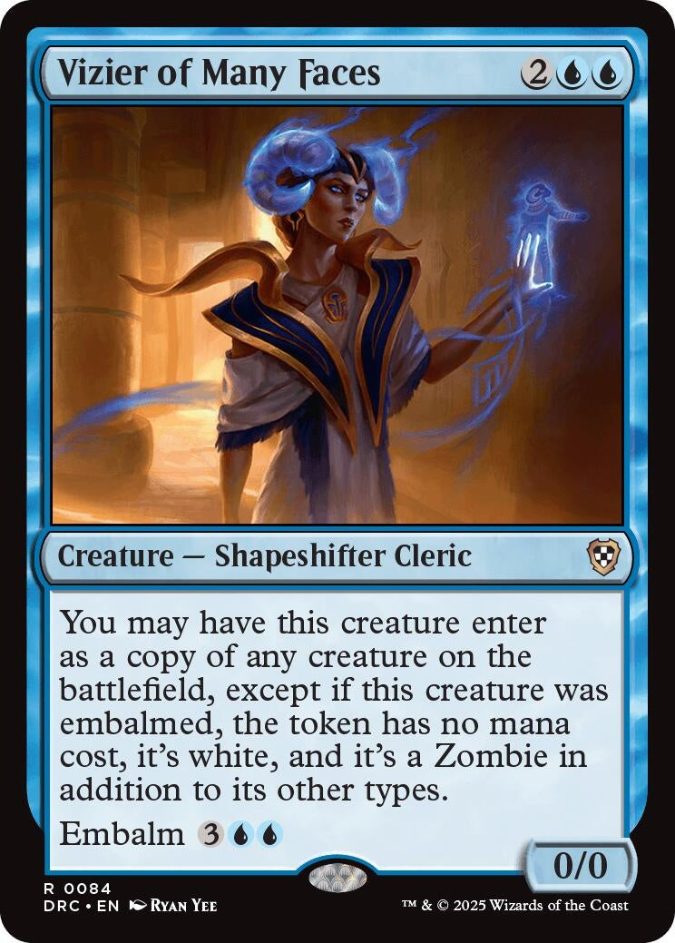 Image for Vizier of Many Faces (Commander: Aetherdrift) (84) - Magic: The Gathering