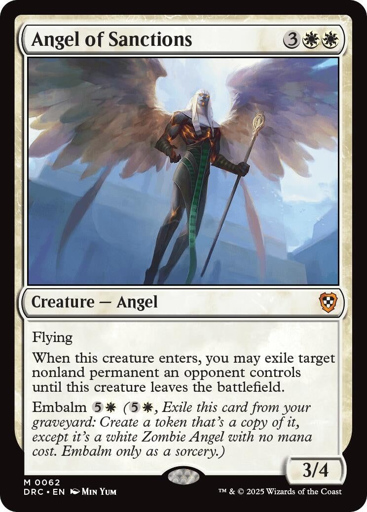 Image for Angel of Sanctions (Commander: Aetherdrift) (62) - Magic: The Gathering