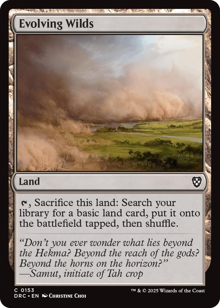Image for Evolving Wilds (0153) (Commander: Aetherdrift) (153) - Magic: The Gathering