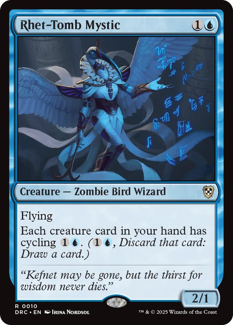 Image for Rhet-Tomb Mystic (Commander: Aetherdrift) (10) - Magic: The Gathering