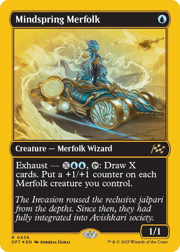 Image for Mindspring Merfolk (First-Place Foil) (Aetherdrift) (436) - Magic: The Gathering