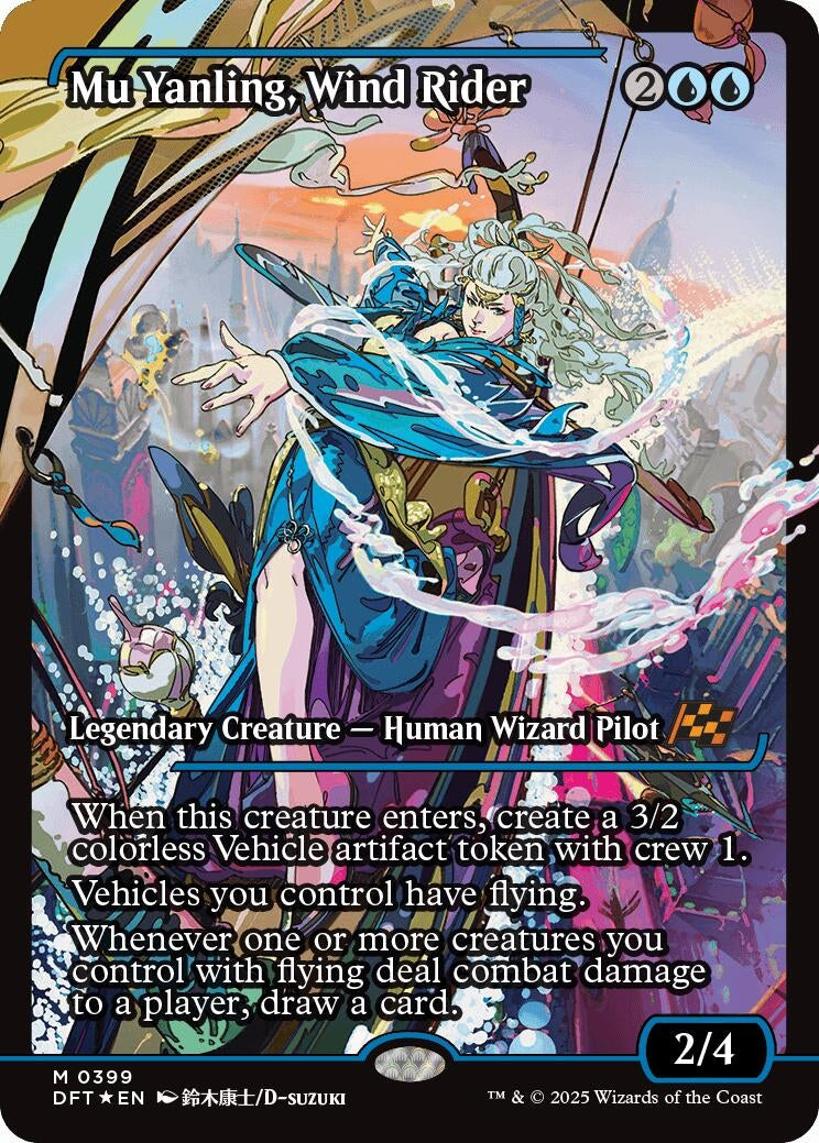 Image for Mu Yanling, Wind Rider (Showcase) (Aetherdrift) (399) - Magic: The Gathering