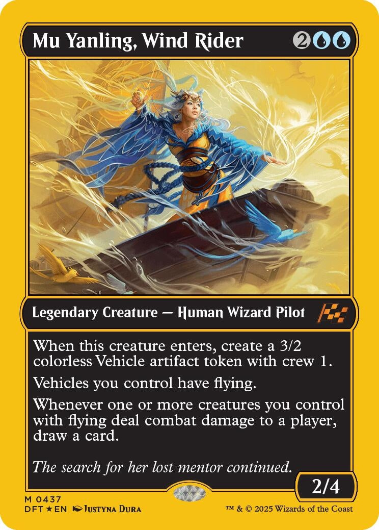 Image for Mu Yanling, Wind Rider (First-Place Foil) (Aetherdrift) (437) - Magic: The Gathering