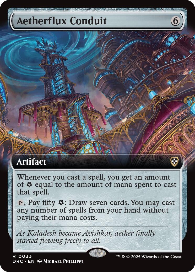 Image for Aetherflux Conduit (Extended Art) (Commander: Aetherdrift) (33) - Magic: The Gathering
