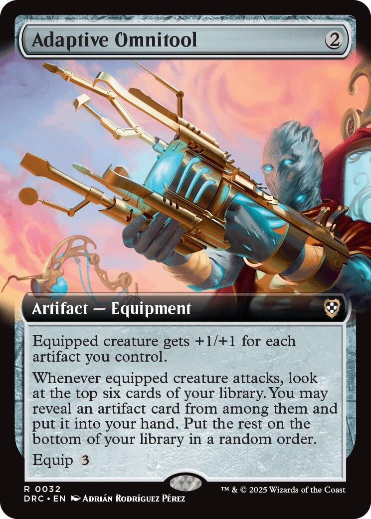 Image for Adaptive Omnitool (Extended Art) (Commander: Aetherdrift) (32) - Magic: The Gathering