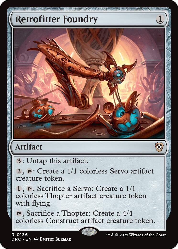Image for Retrofitter Foundry (Commander: Aetherdrift) (136) - Magic: The Gathering