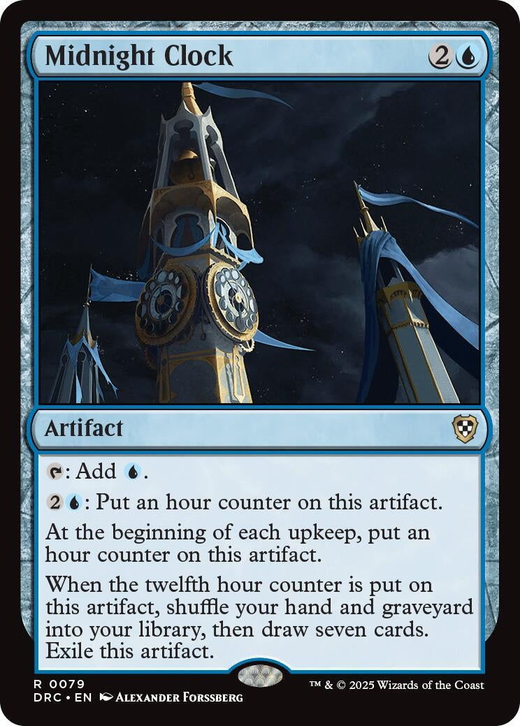 Image for Midnight Clock (Commander: Aetherdrift) (79) - Magic: The Gathering