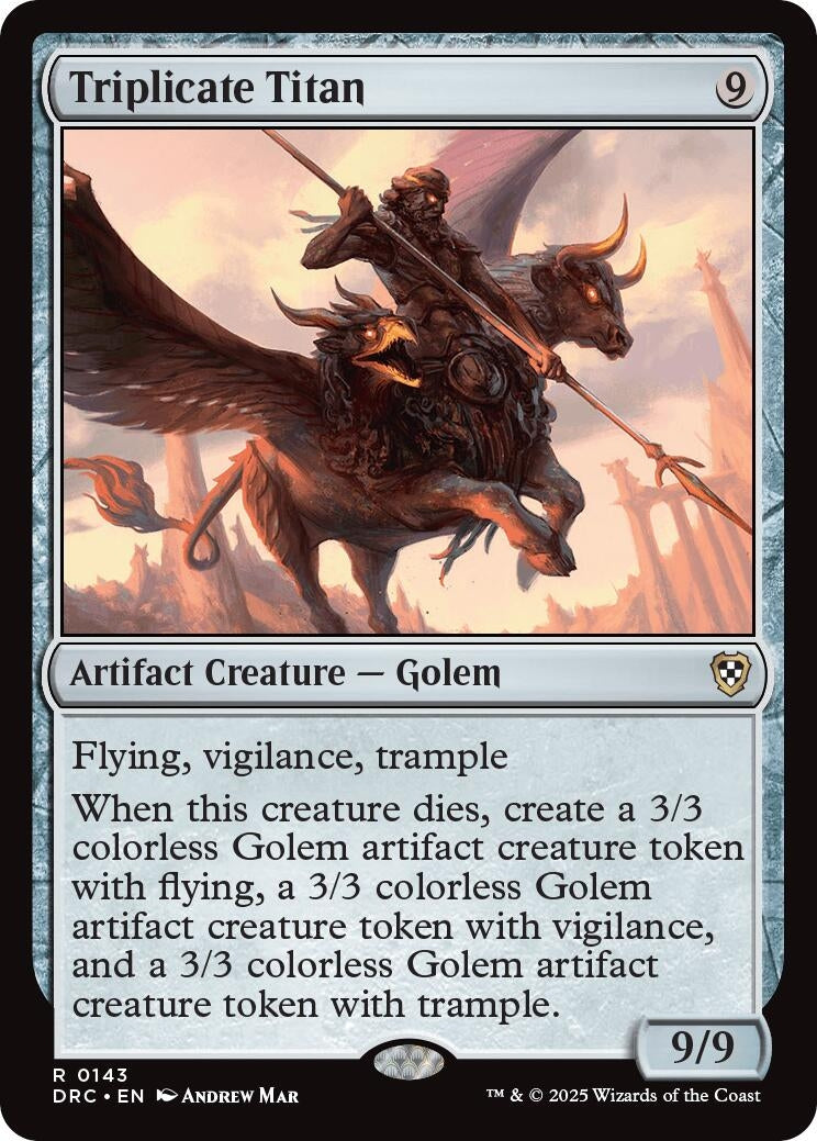 Image for Triplicate Titan (Commander: Aetherdrift) (143) - Magic: The Gathering