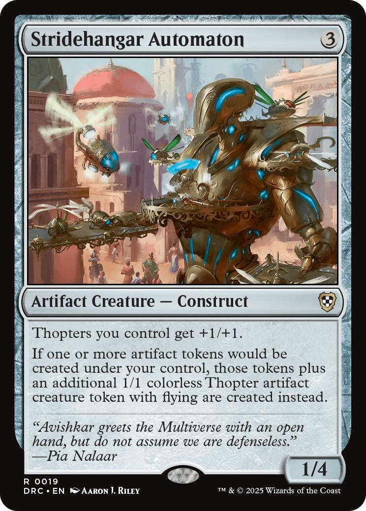 Image for Stridehangar Automaton (Commander: Aetherdrift) (19) - Magic: The Gathering