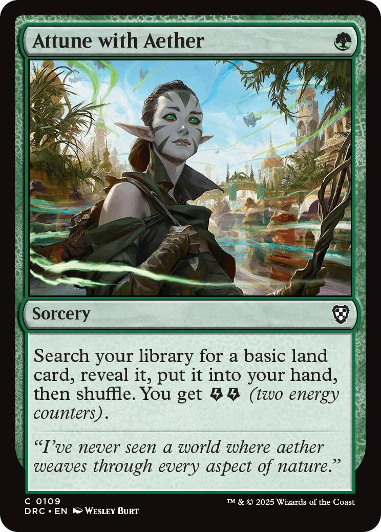 Image for Attune with Aether (Commander: Aetherdrift) (109) - Magic: The Gathering