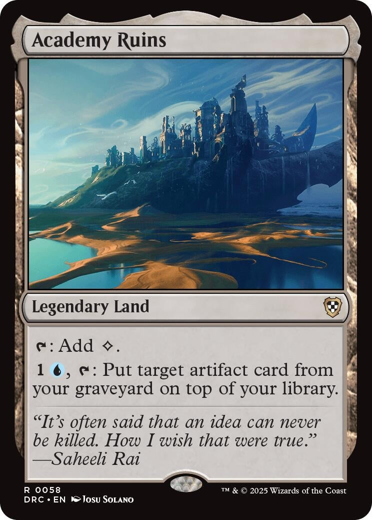 Image for Academy Ruins (Commander: Aetherdrift) (58) - Magic: The Gathering