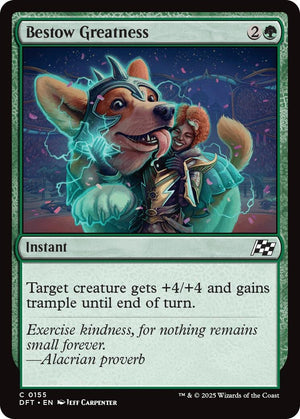Image for Bestow Greatness (Aetherdrift) (155) - Magic: The Gathering