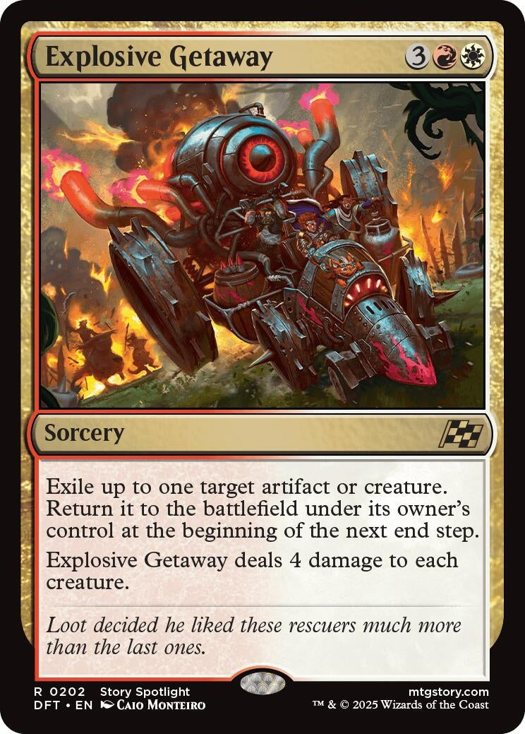 Image for Explosive Getaway (Aetherdrift) (202) - Magic: The Gathering