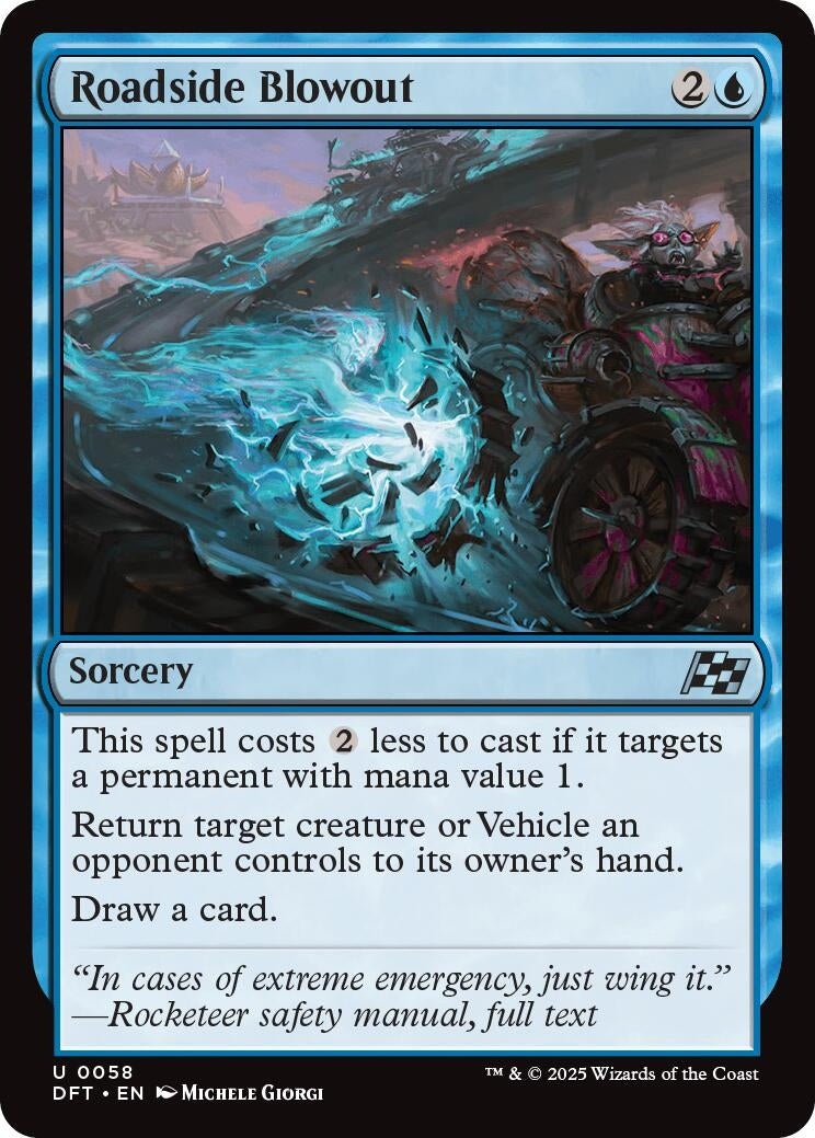 Image for Roadside Blowout (Aetherdrift) (58) - Magic: The Gathering