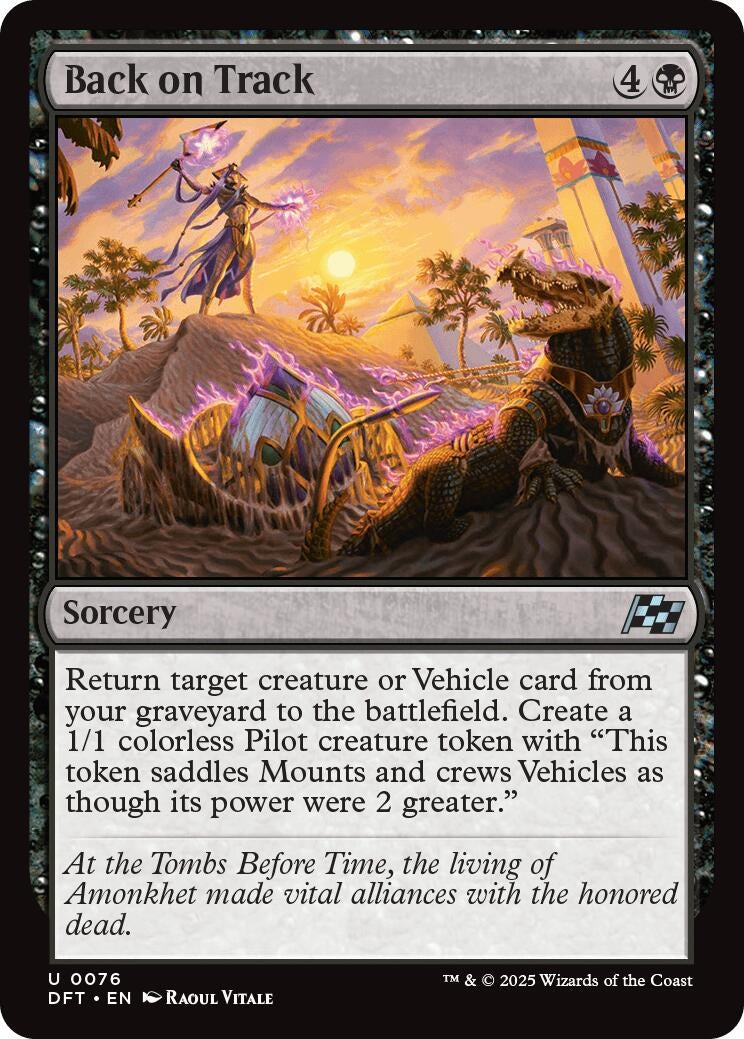 Image for Back on Track (Aetherdrift) (76) - Magic: The Gathering
