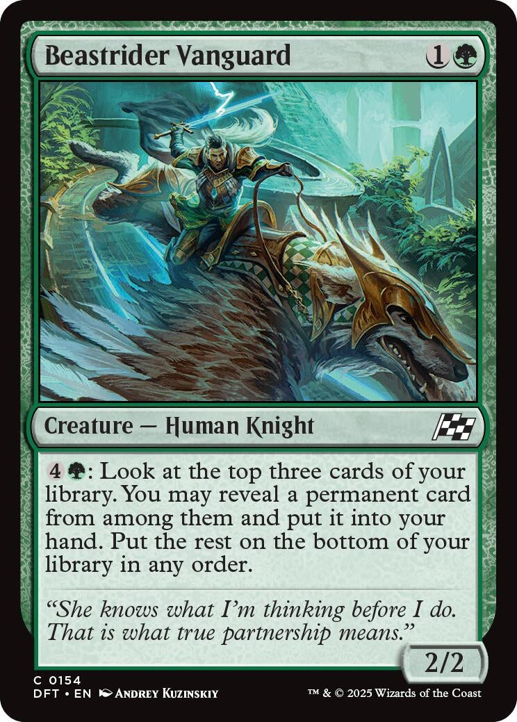 Image for Beastrider Vanguard (Aetherdrift) (154) - Magic: The Gathering