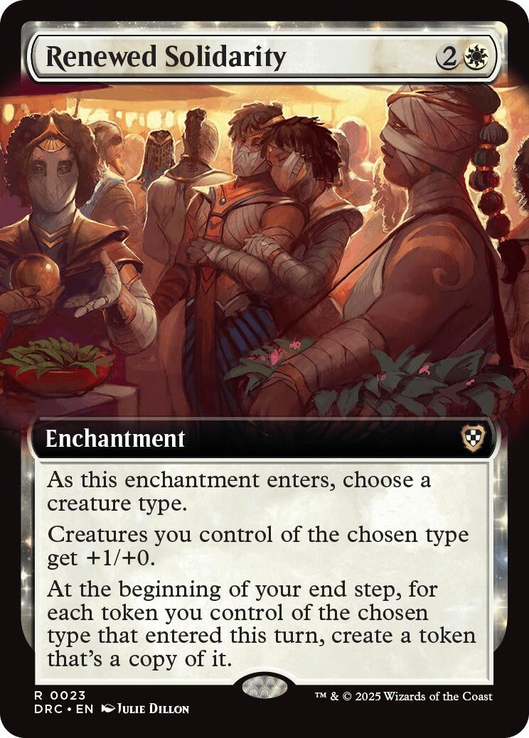 Image for Renewed Solidarity (Extended Art) (Commander: Aetherdrift) (23) - Magic: The Gathering