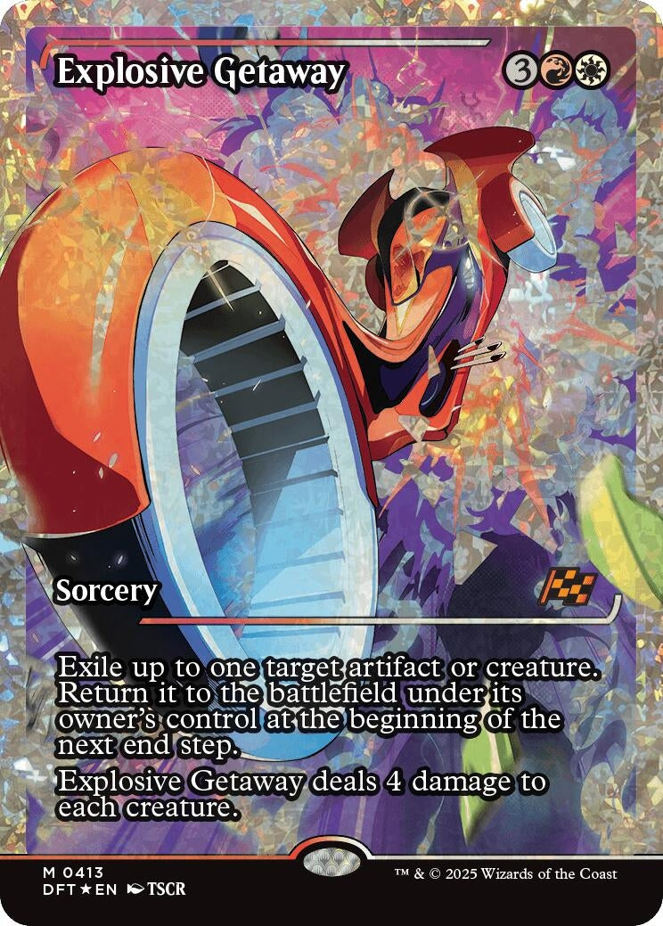 Image for Explosive Getaway (Showcase) (Fracture Foil) (Aetherdrift) (413) - Magic: The Gathering