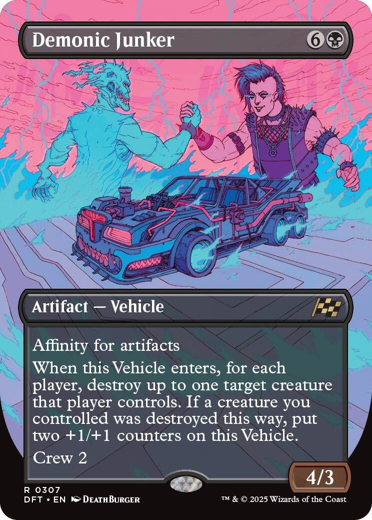 Image for Demonic Junker (Borderless) (Aetherdrift) (307) - Magic: The Gathering