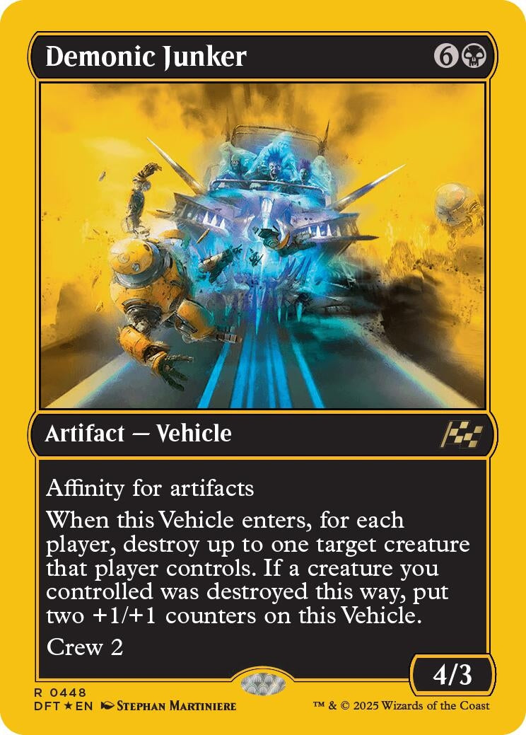Image for Demonic Junker (First-Place Foil) (Aetherdrift) (448) - Magic: The Gathering