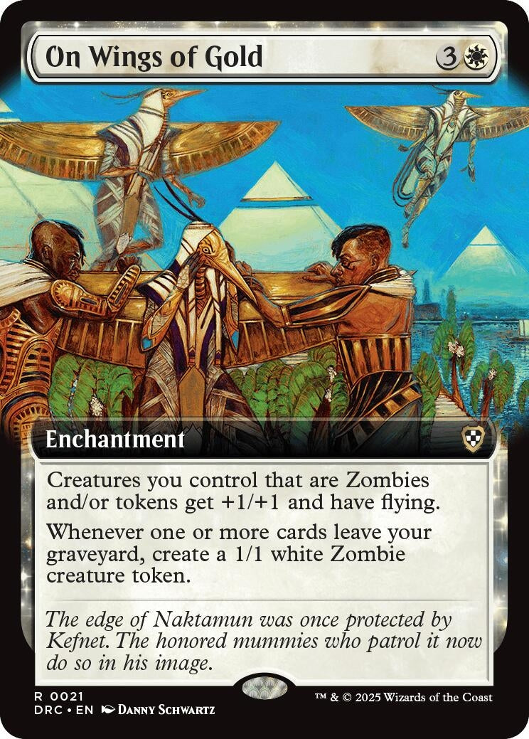Image for On Wings of Gold (Extended Art) (Commander: Aetherdrift) (21) - Magic: The Gathering