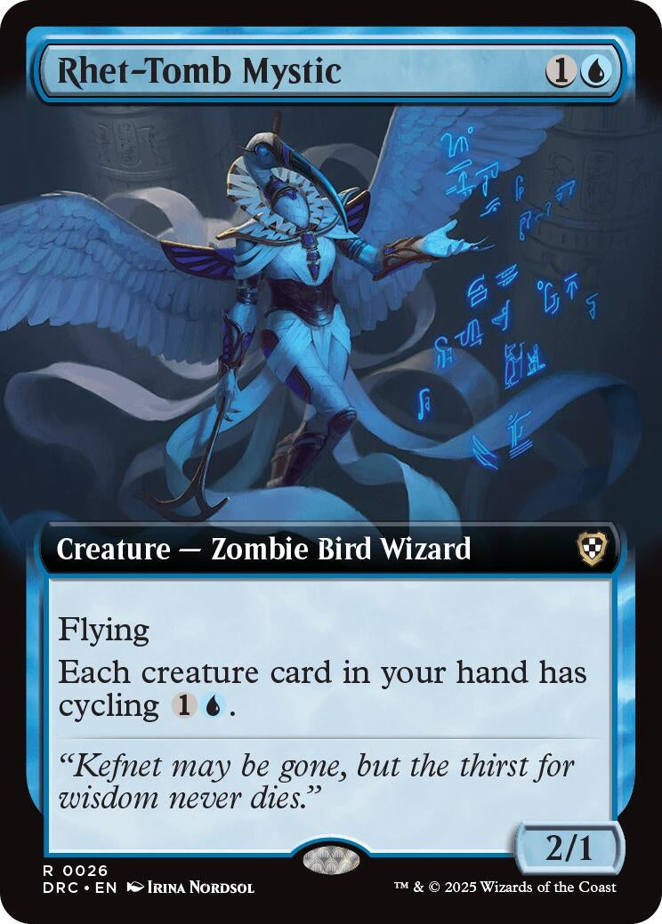 Image for Rhet-Tomb Mystic (Extended Art) (Commander: Aetherdrift) (26) - Magic: The Gathering