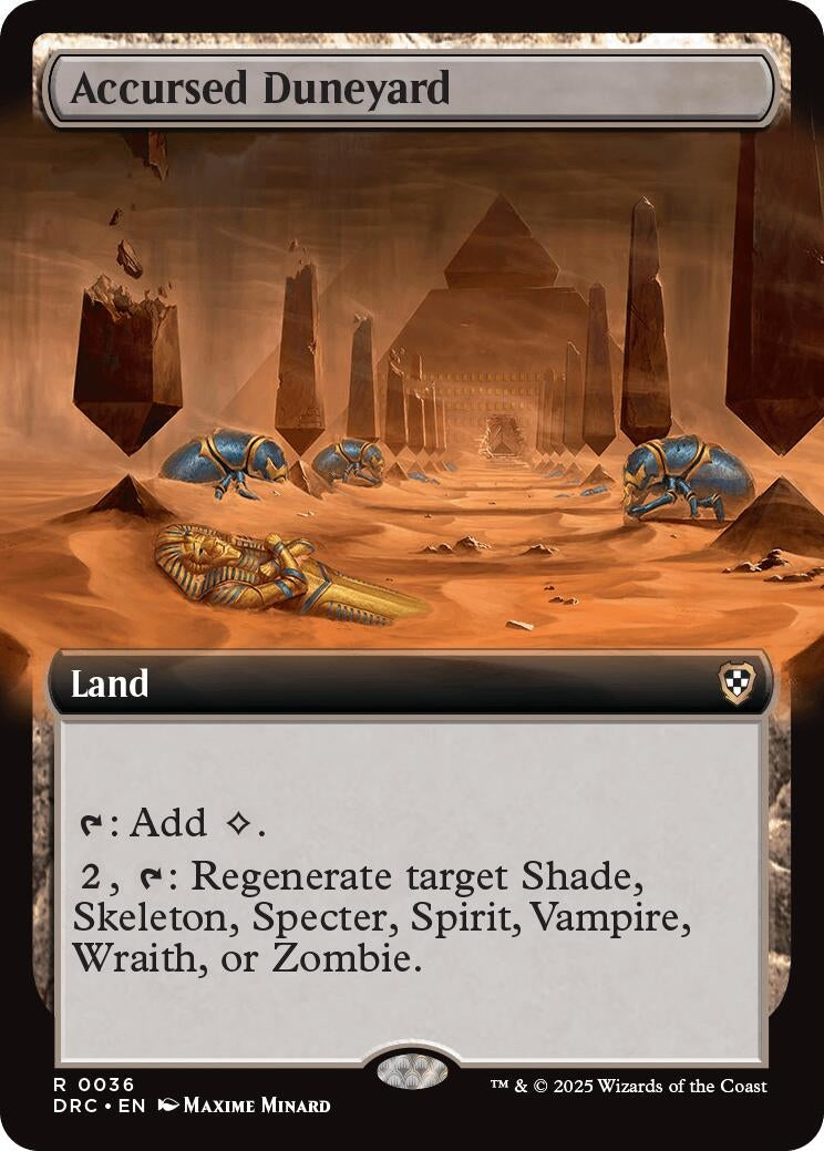 Image for Accursed Duneyard (Extended Art) (Commander: Aetherdrift) (36) - Magic: The Gathering