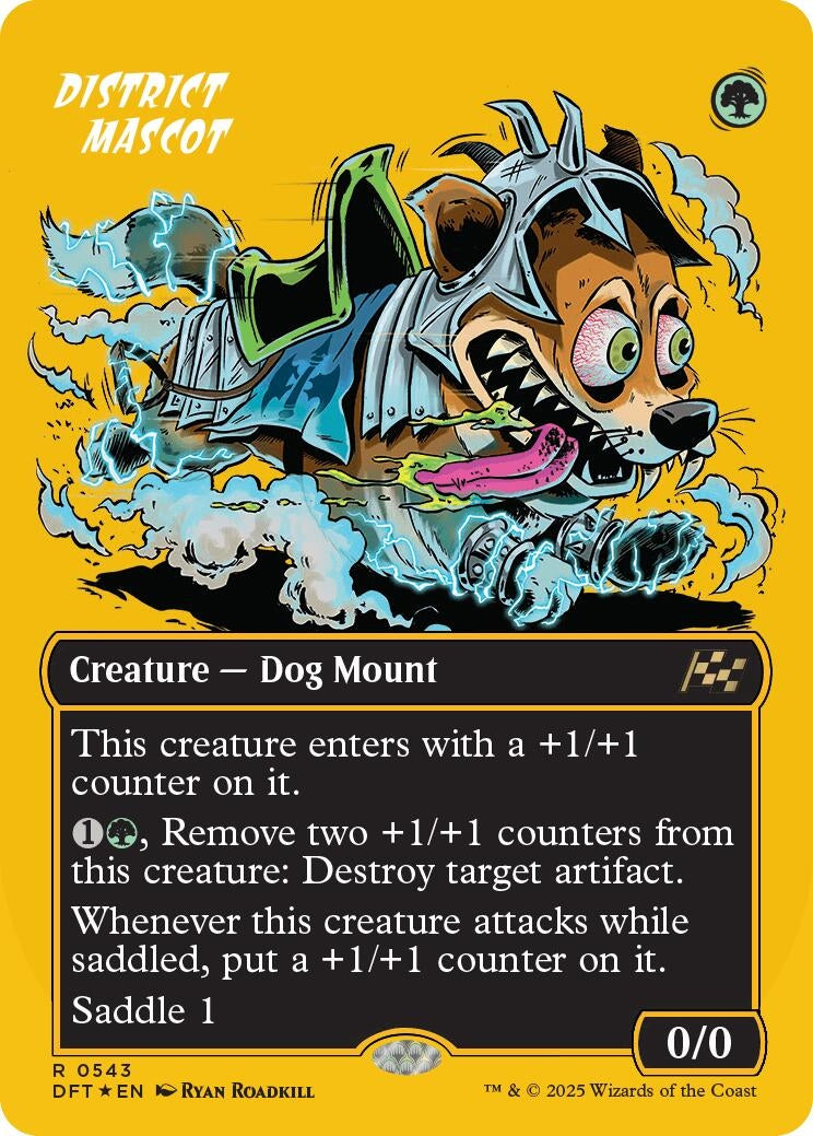 Image for District Mascot (Borderless) (First-Place Foil) (Aetherdrift) (543) - Magic: The Gathering