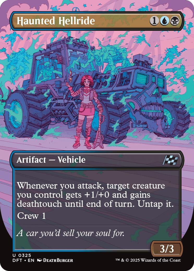 Image for Haunted Hellride (Borderless) (Aetherdrift) (325) - Magic: The Gathering