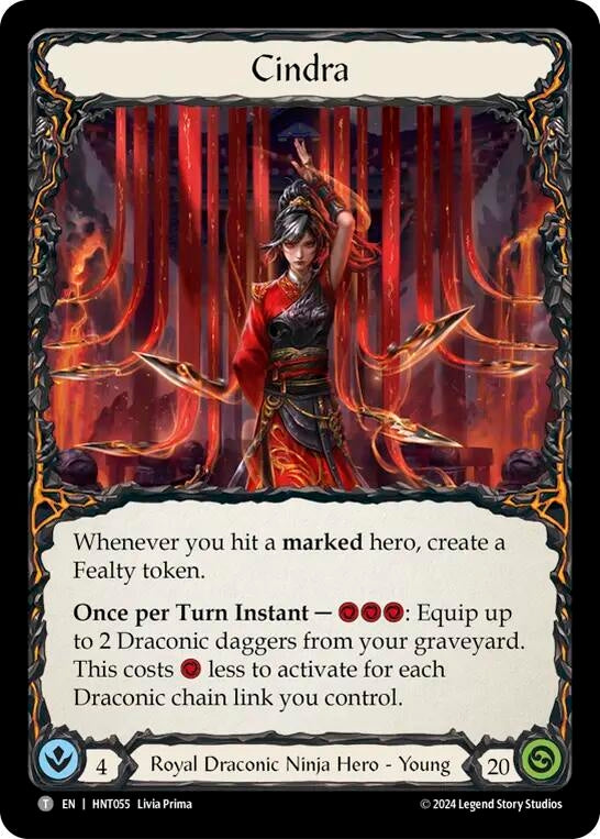 Image for Cindra // Fang (The Hunted) (HNT055//HNT099) - Flesh and Blood TCG