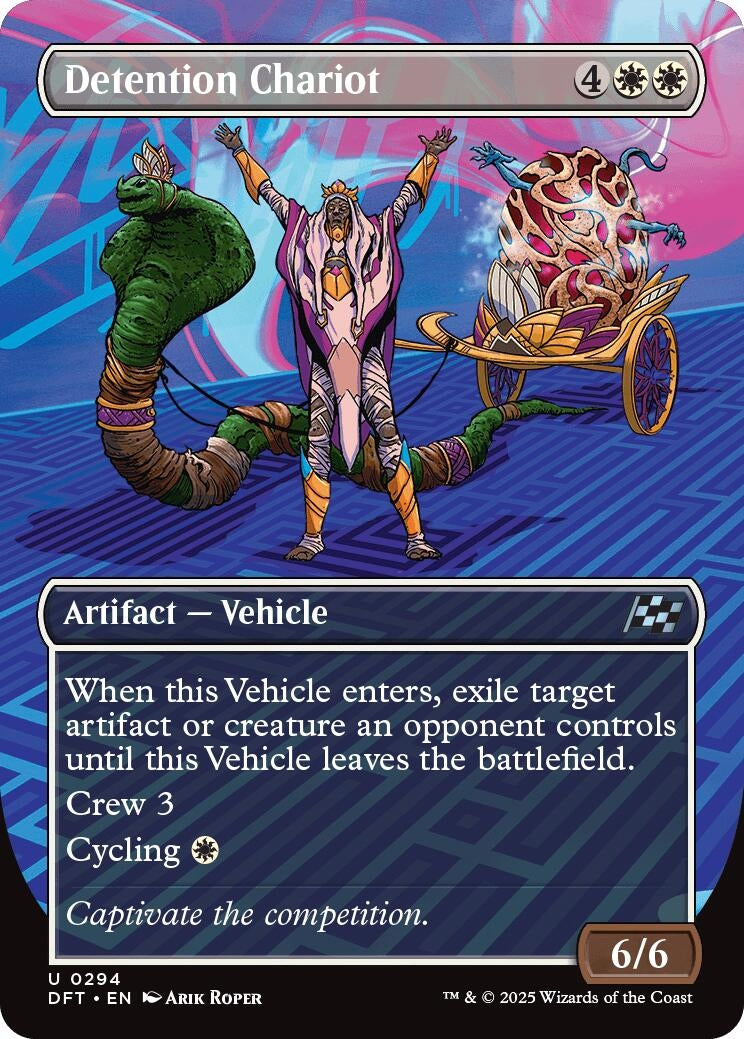 Image for Detention Chariot (Borderless) (Aetherdrift) (294) - Magic: The Gathering