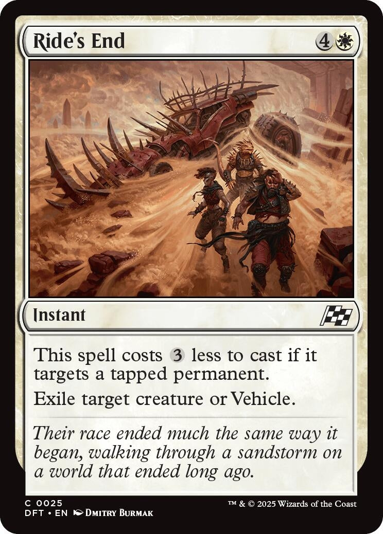 Image for Ride's End (Aetherdrift) (25) - Magic: The Gathering
