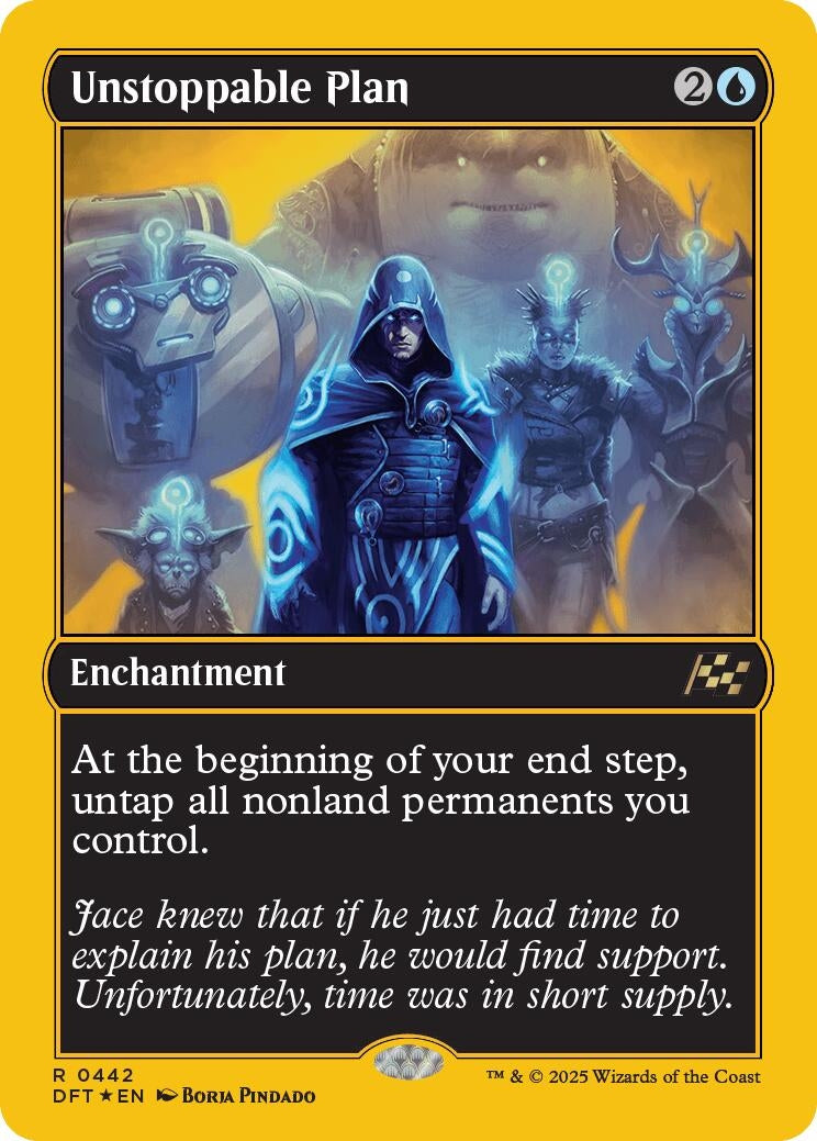 Image for Unstoppable Plan (First-Place Foil) (Aetherdrift) (442) - Magic: The Gathering