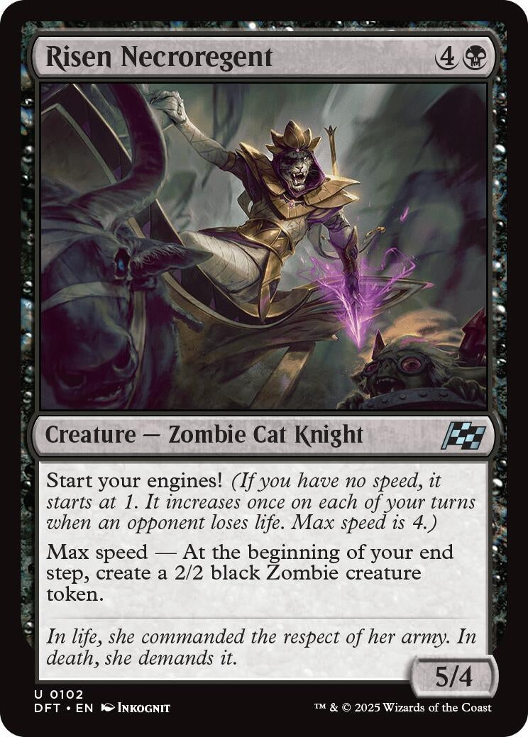 Image for Risen Necroregent (Aetherdrift) (102) - Magic: The Gathering