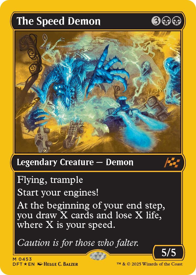 Image for The Speed Demon (First-Place Foil) (Aetherdrift) (453) - Magic: The Gathering