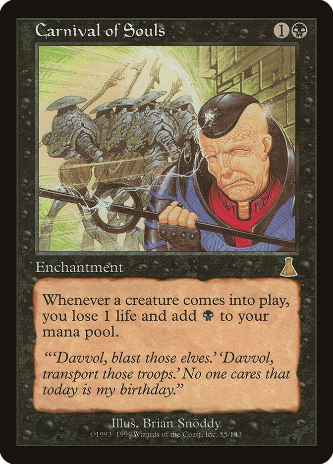 Image for Carnival of Souls (Urza's Destiny) (55) - Magic: The Gathering