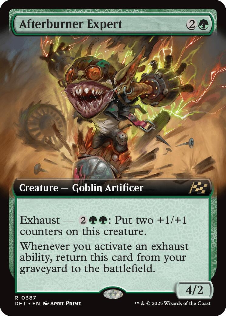 Image for Afterburner Expert (Extended Art) (Aetherdrift) (387) - Magic: The Gathering