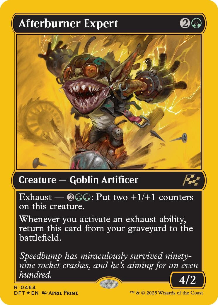 Image for Afterburner Expert (First-Place Foil) (Aetherdrift) (464) - Magic: The Gathering