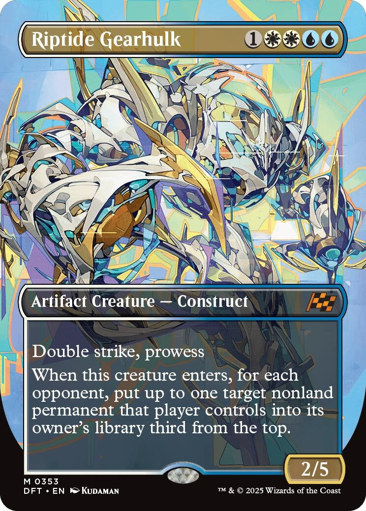 Image for Riptide Gearhulk (Borderless) (Aetherdrift) (353) - Magic: The Gathering